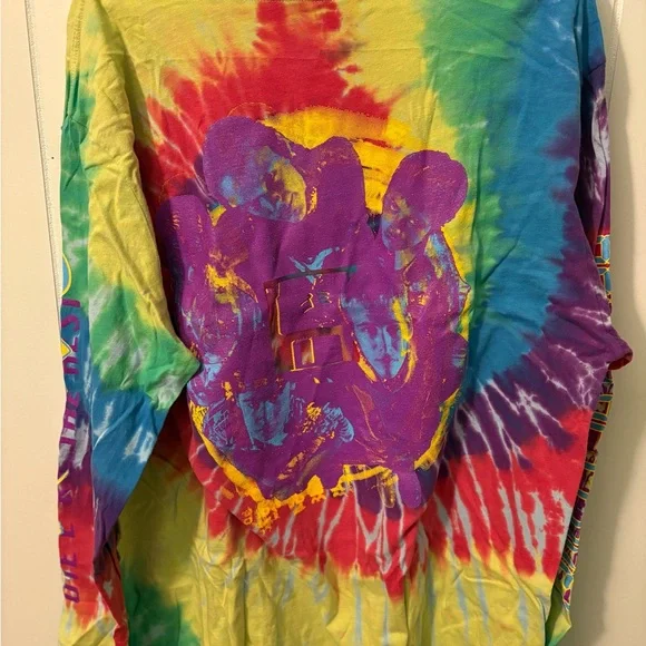 Hackers movie Vibrant Tie-Dye Graphic Long Sleeve T-Shirt Hoodie